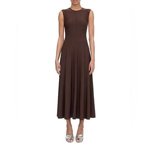 Hill House Chocolate Brown Midi Dress
